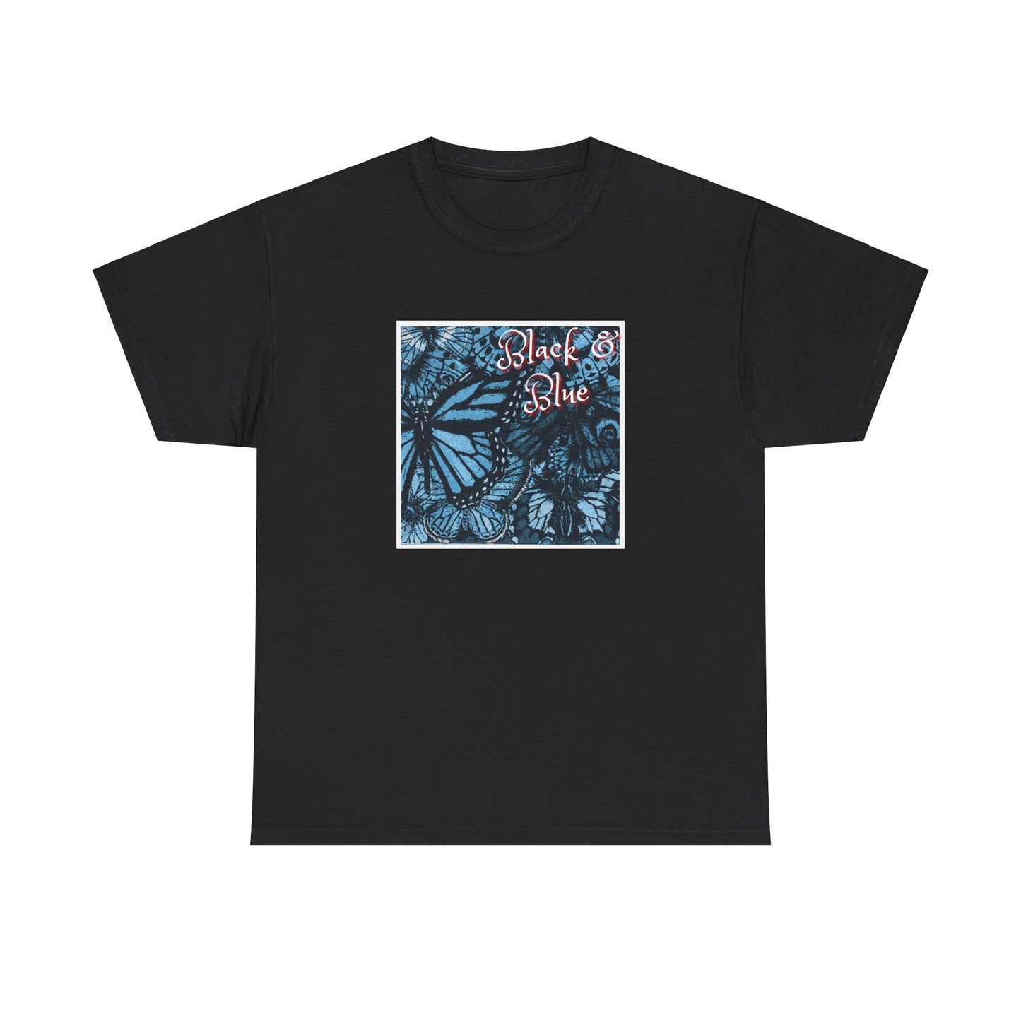 Unisex Heavy Cotton Tee (Blk Blu)