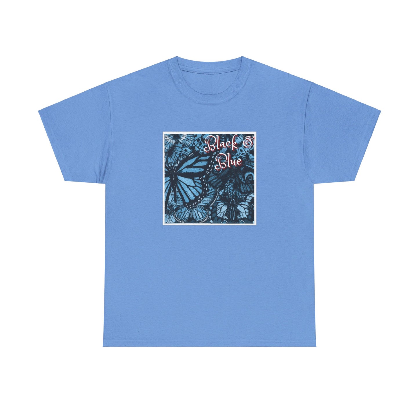 Unisex Heavy Cotton Tee (Blk Blu)