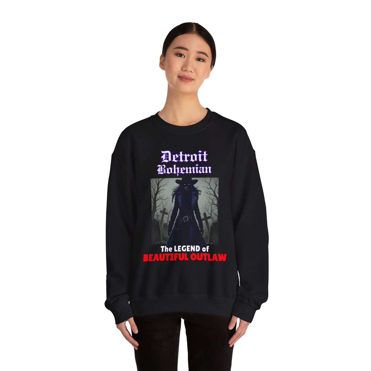 Unisex Heavy Blend™ Crewneck Sweatshirt (Beat Outlaw)