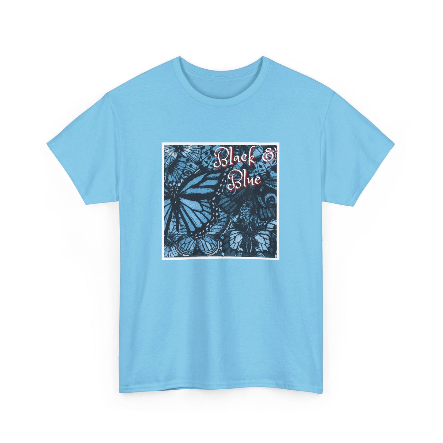 Unisex Heavy Cotton Tee (Blk Blu)