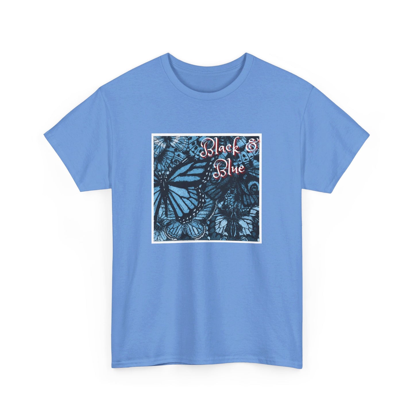 Unisex Heavy Cotton Tee (Blk Blu)
