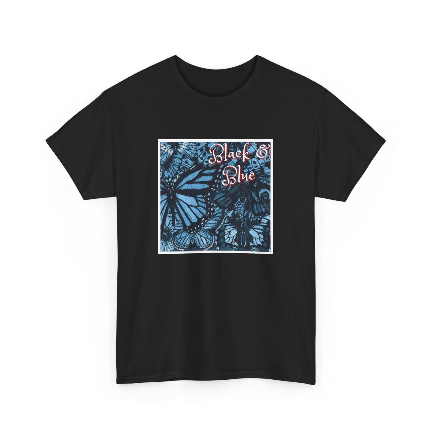 Unisex Heavy Cotton Tee (Blk Blu)