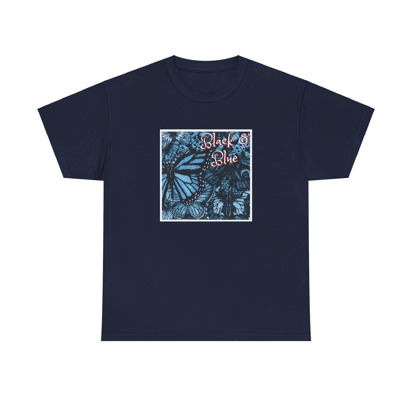 Unisex Heavy Cotton Tee (Blk Blu)
