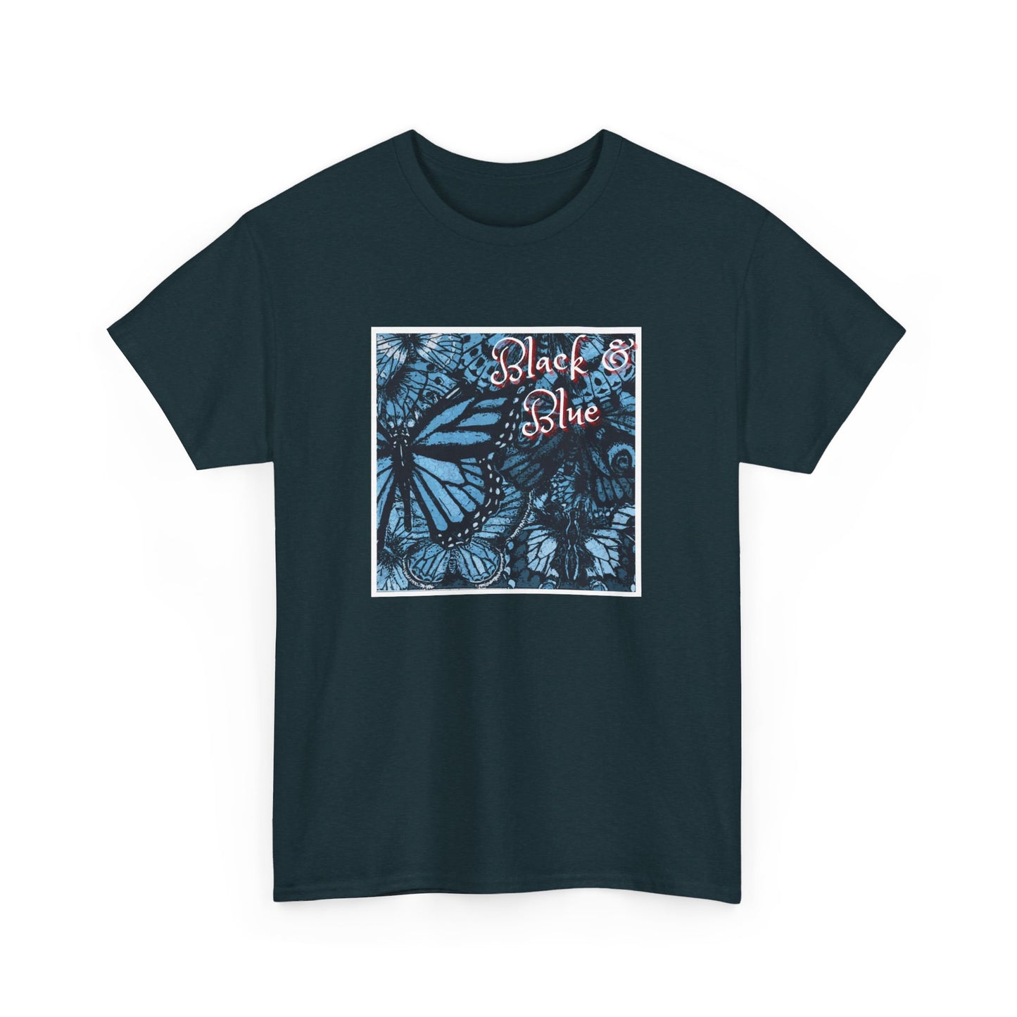 Unisex Heavy Cotton Tee (Blk Blu)