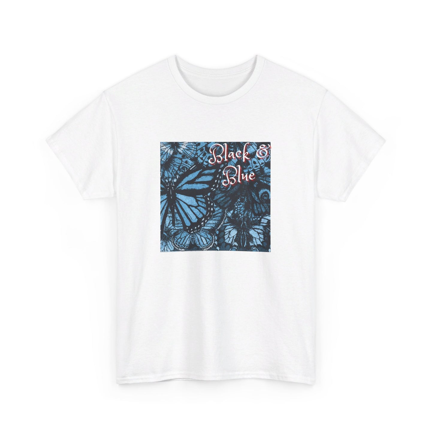 Unisex Heavy Cotton Tee (Blk Blu)